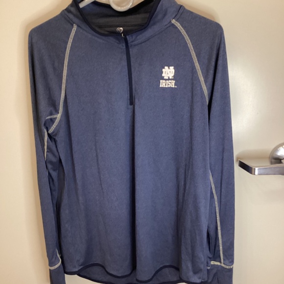 Notre Dame Fighting Irish Pullover Blue By Colosseum Women’s Extra Large College - Picture 1 of 11